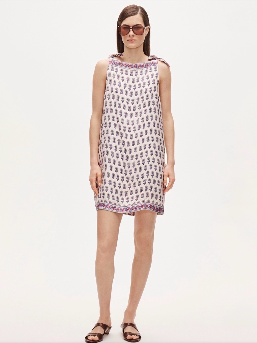 Jcrew Sadie mini dress in lilac block print NWT XL Tall